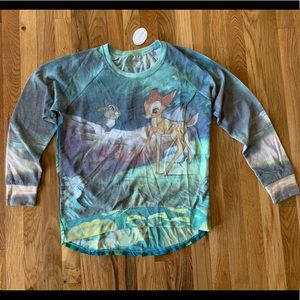 Bambi long sleeve chiffon cotton contrast shirt NWT S